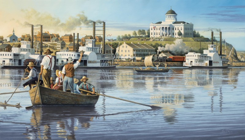 Jefferson City Capital City River and Rail Transportation 1856