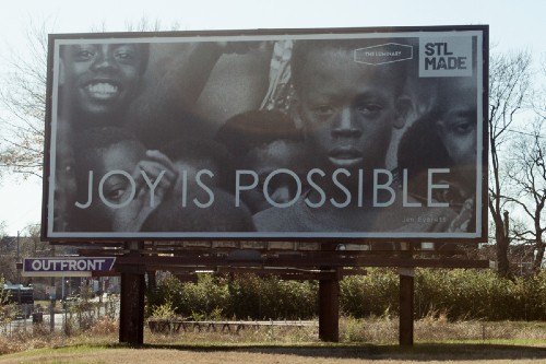 "Joy Is Possible" billboard by Jon Everett