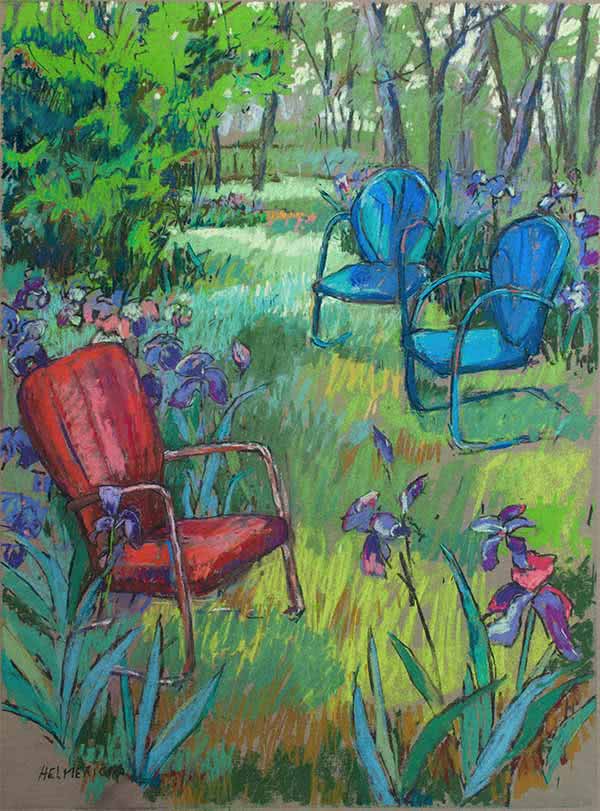 Friends in the Garden by Annie Helmericks Louder